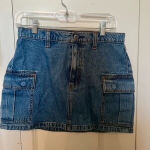 Abercrombie Denim Cargo Skirt